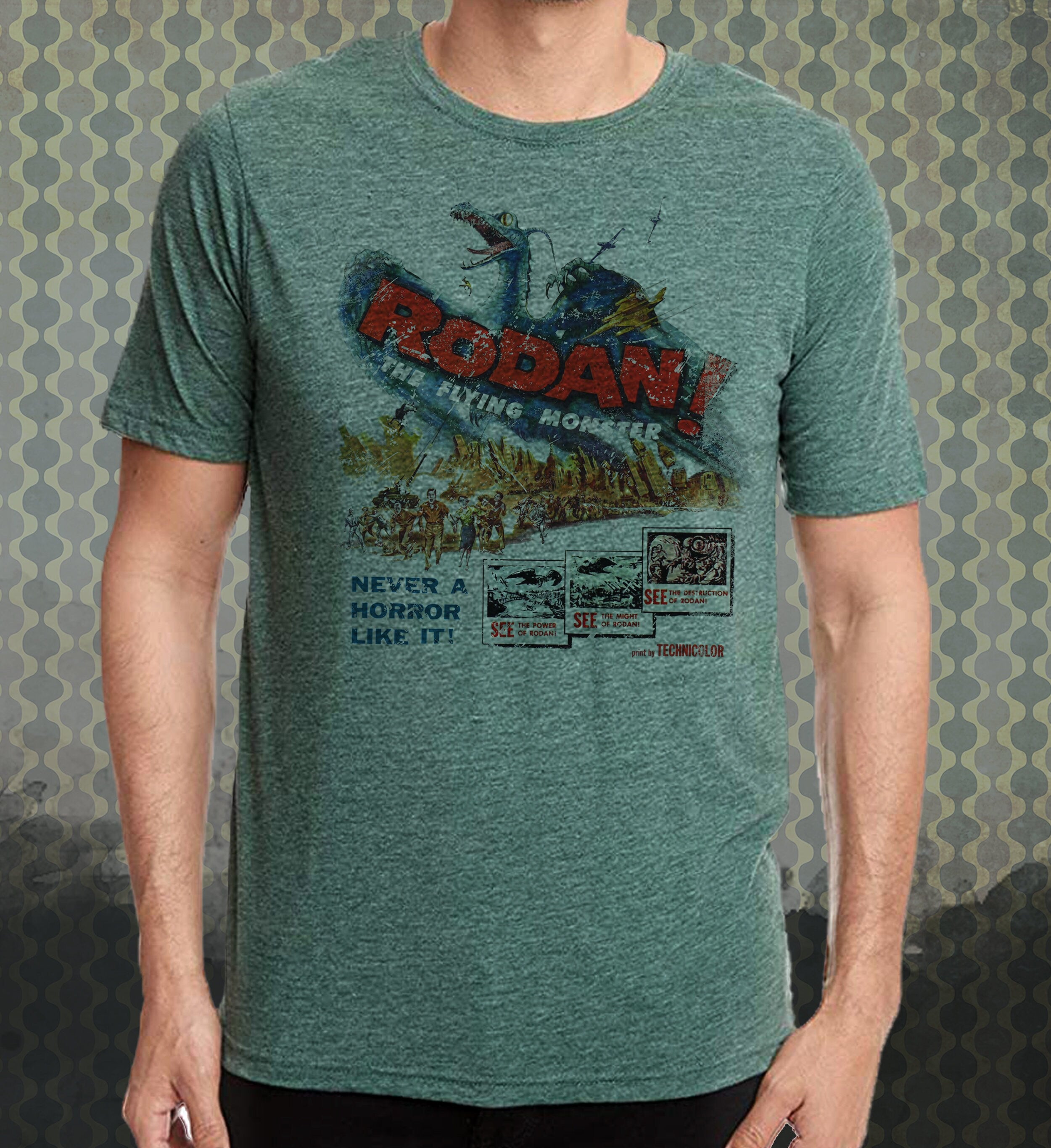 Rodan - The Flying Monster T-Shirt: Vintage Japanese Kaiju Movie Tee