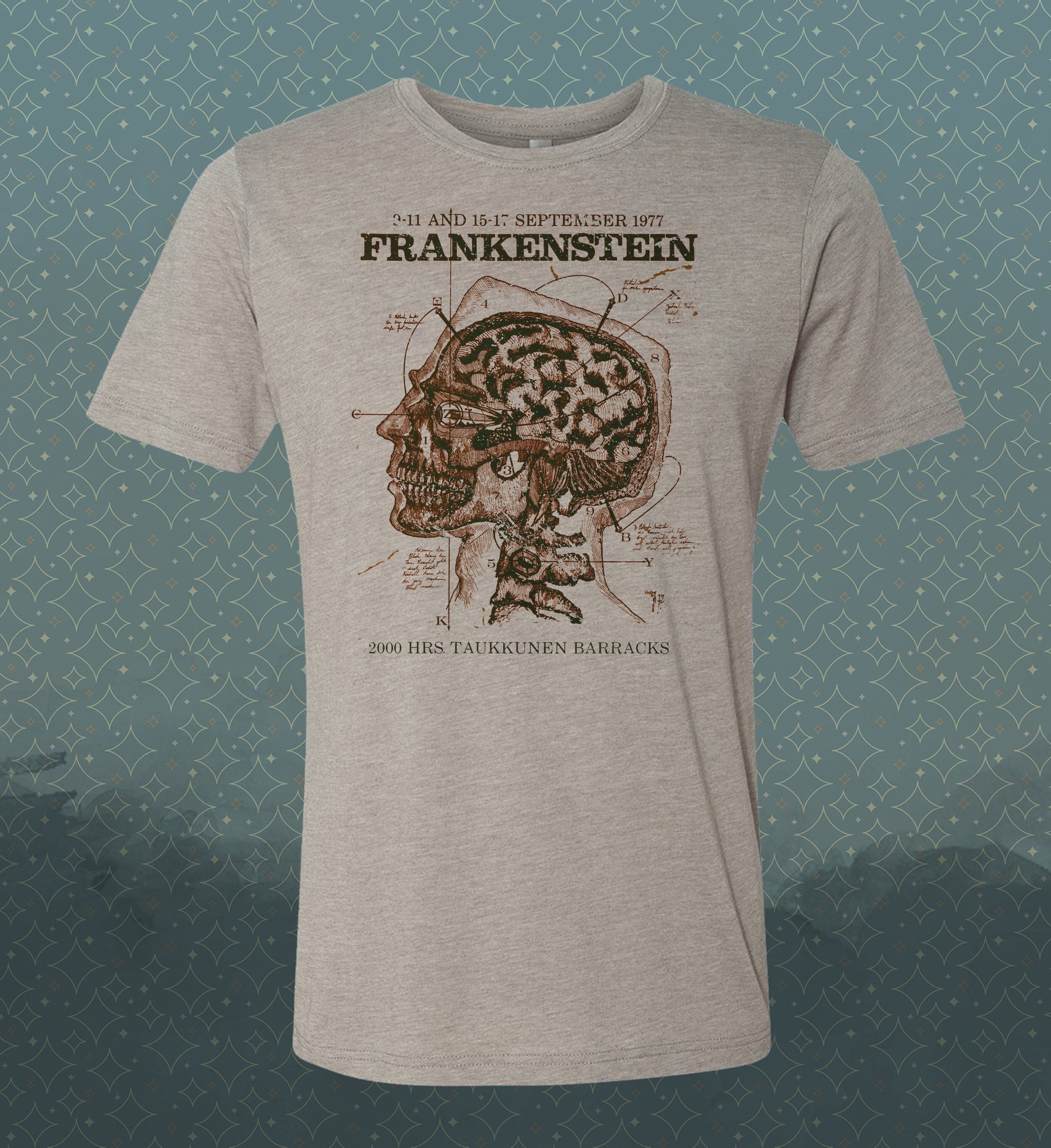 Frankenstein Monster - Steampunk - Horror Vintage-Style Tee