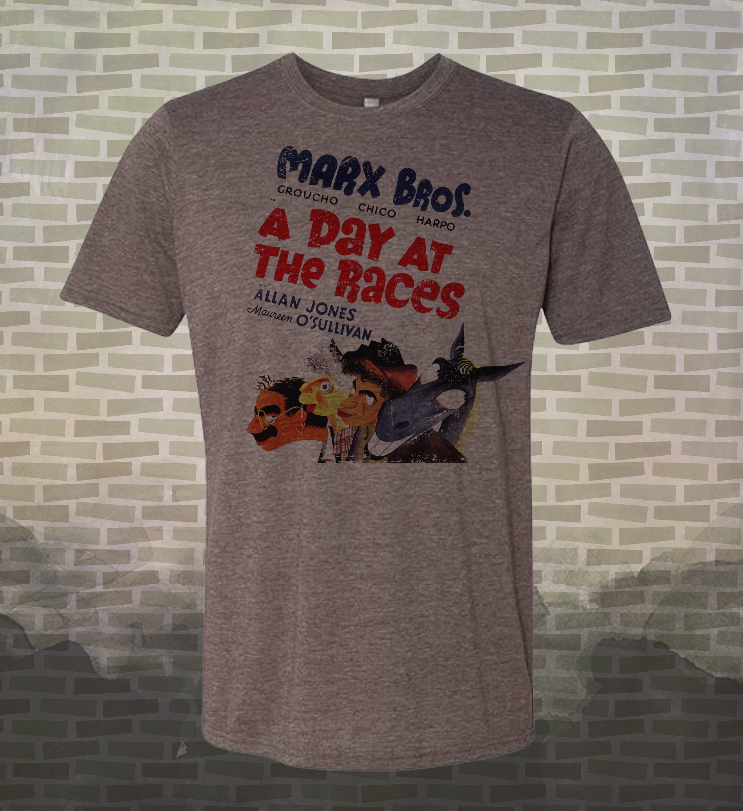 A Day at the Races - Marx Brothers | Vintage-style T-Shirt Film 30's BW Comedy Movie Classic Tee
