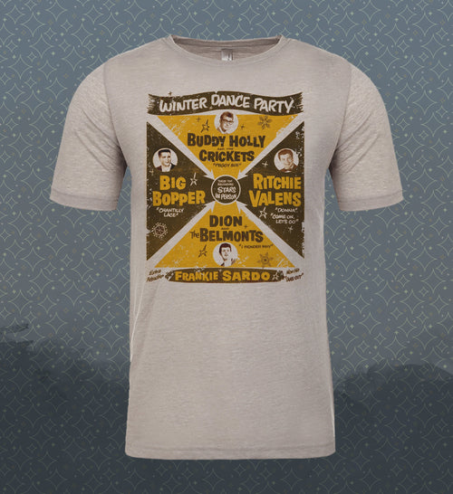 Buddy Holly Tribute T-Shirt: 50s Rockabilly Style