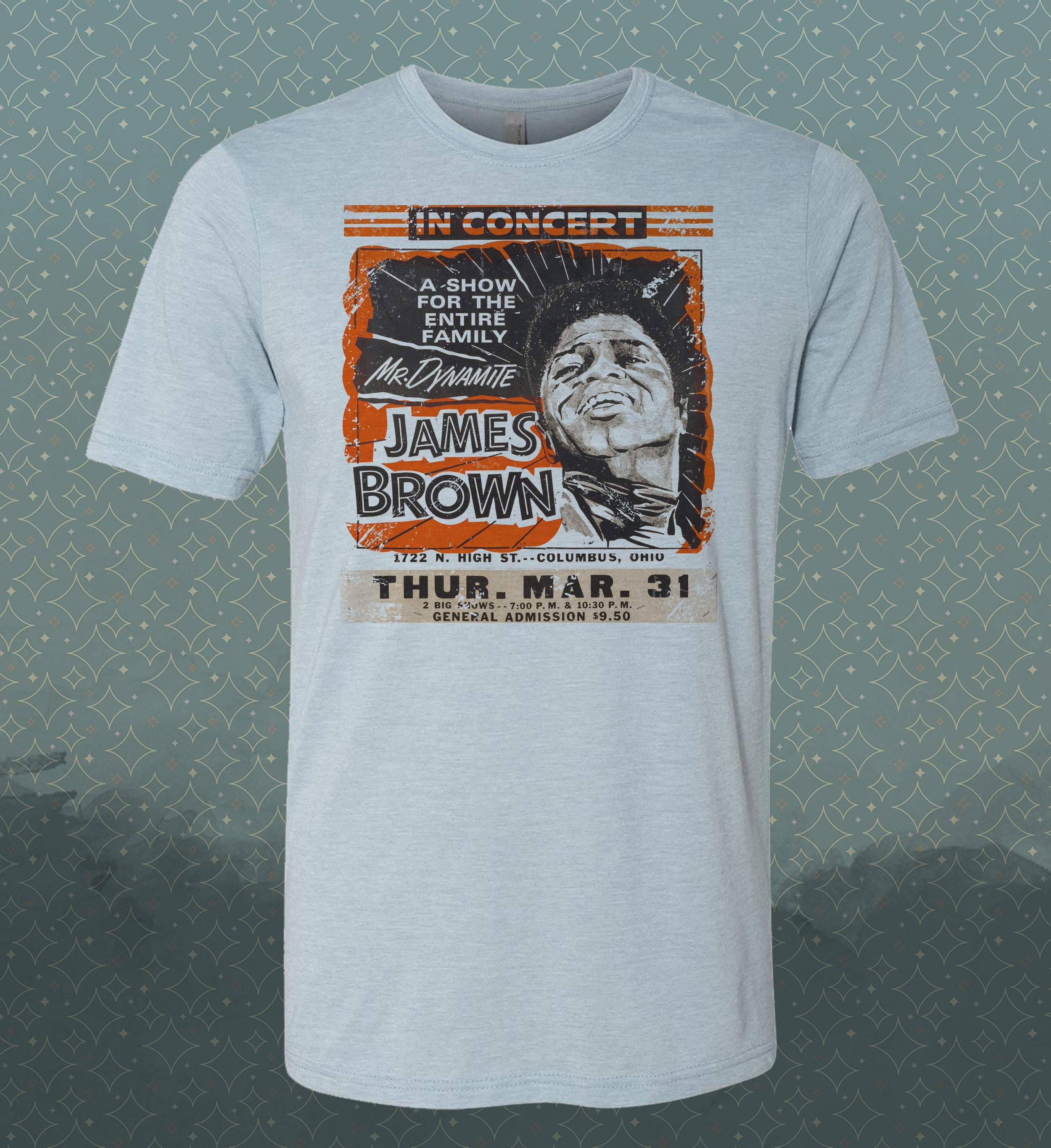 James Brown T-Shirt: Mr. Dynamite, Vintage-Style Tribute