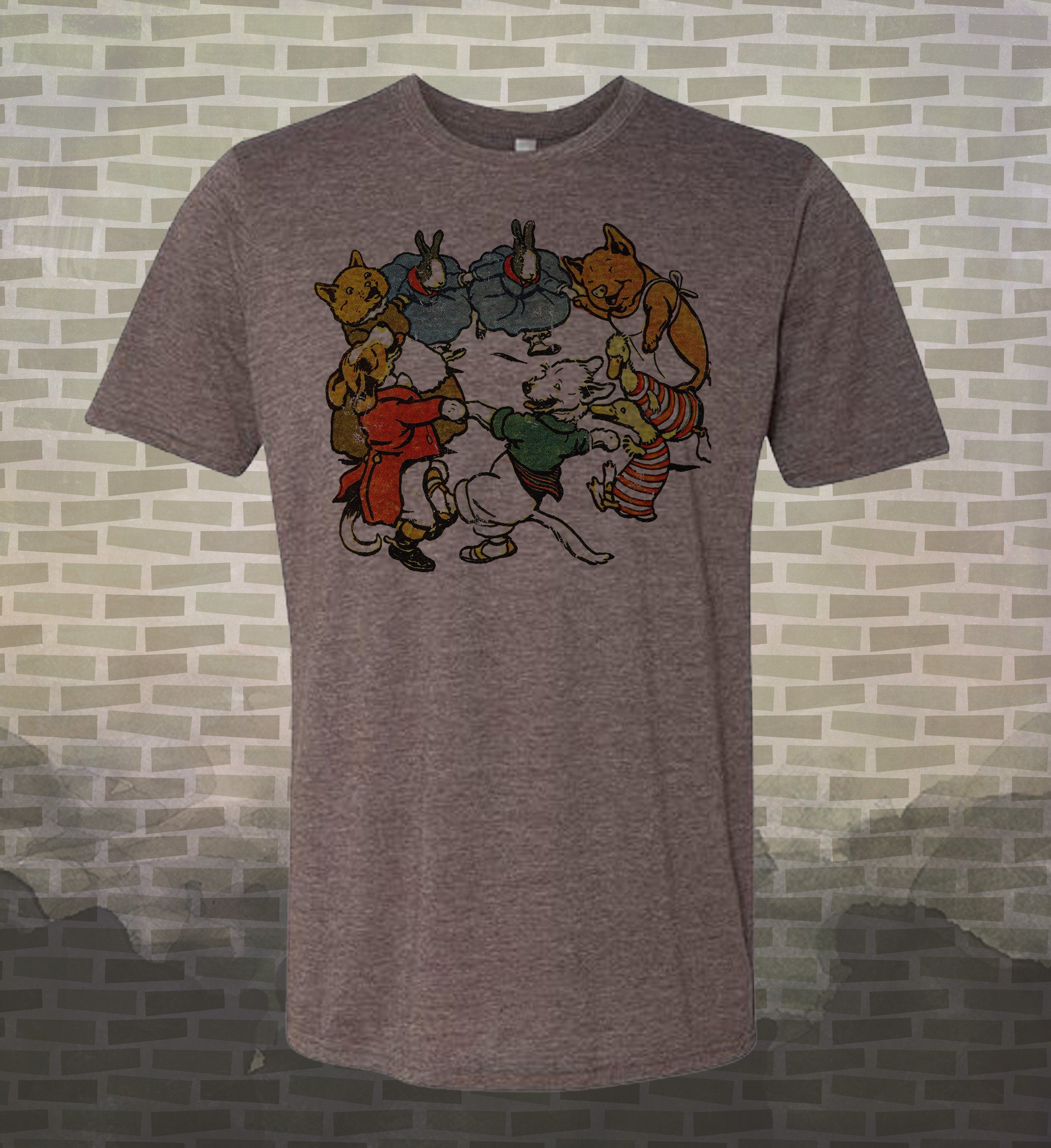 Retro Pet Mosh Pit T-Shirt: Vintage-Style Animal Lover Tee