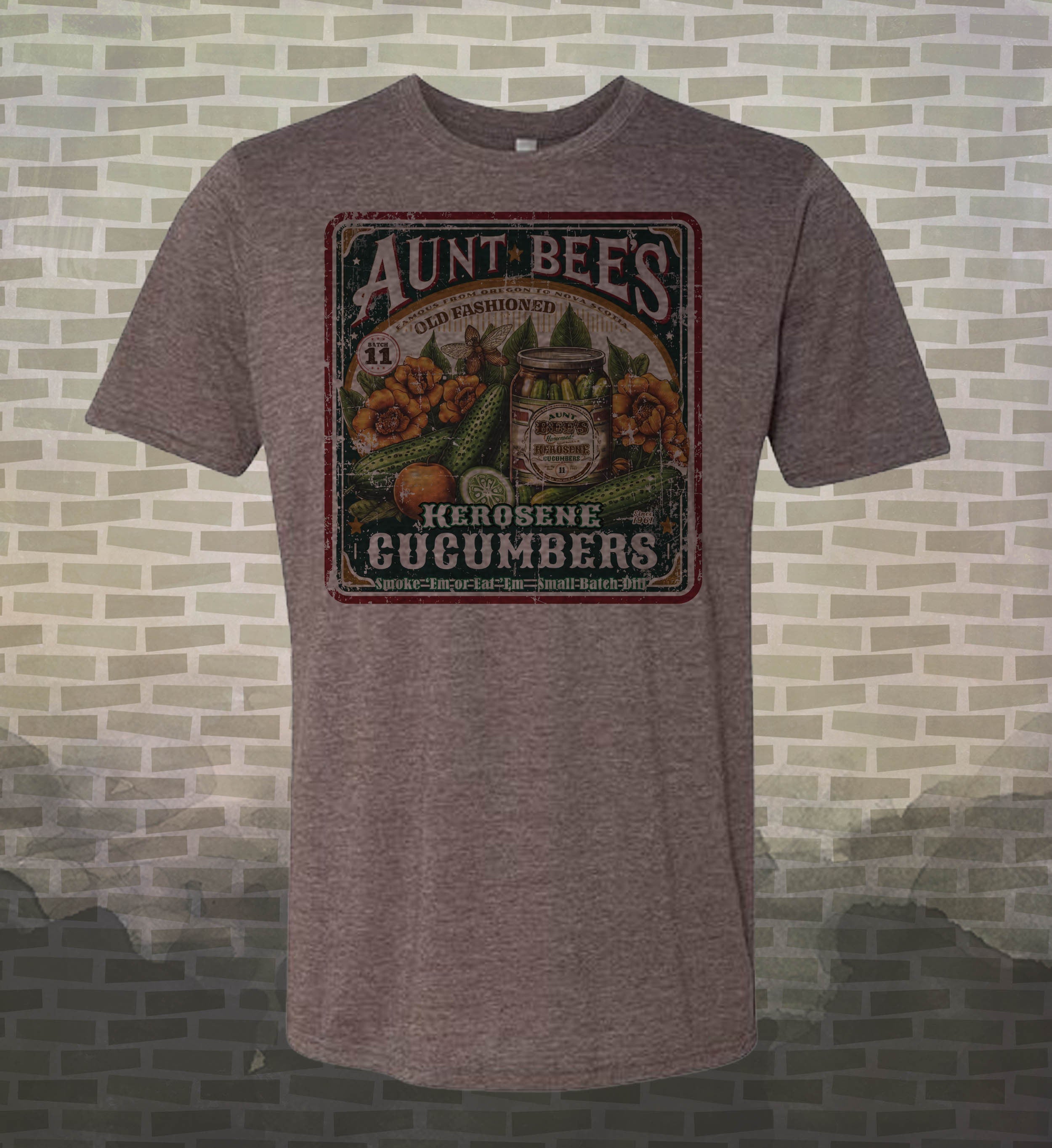 Andy Griffith Aunt Bee's Kerosene Cucumbers T-Shirt: Vintage-Style Comedy Tribute Tee