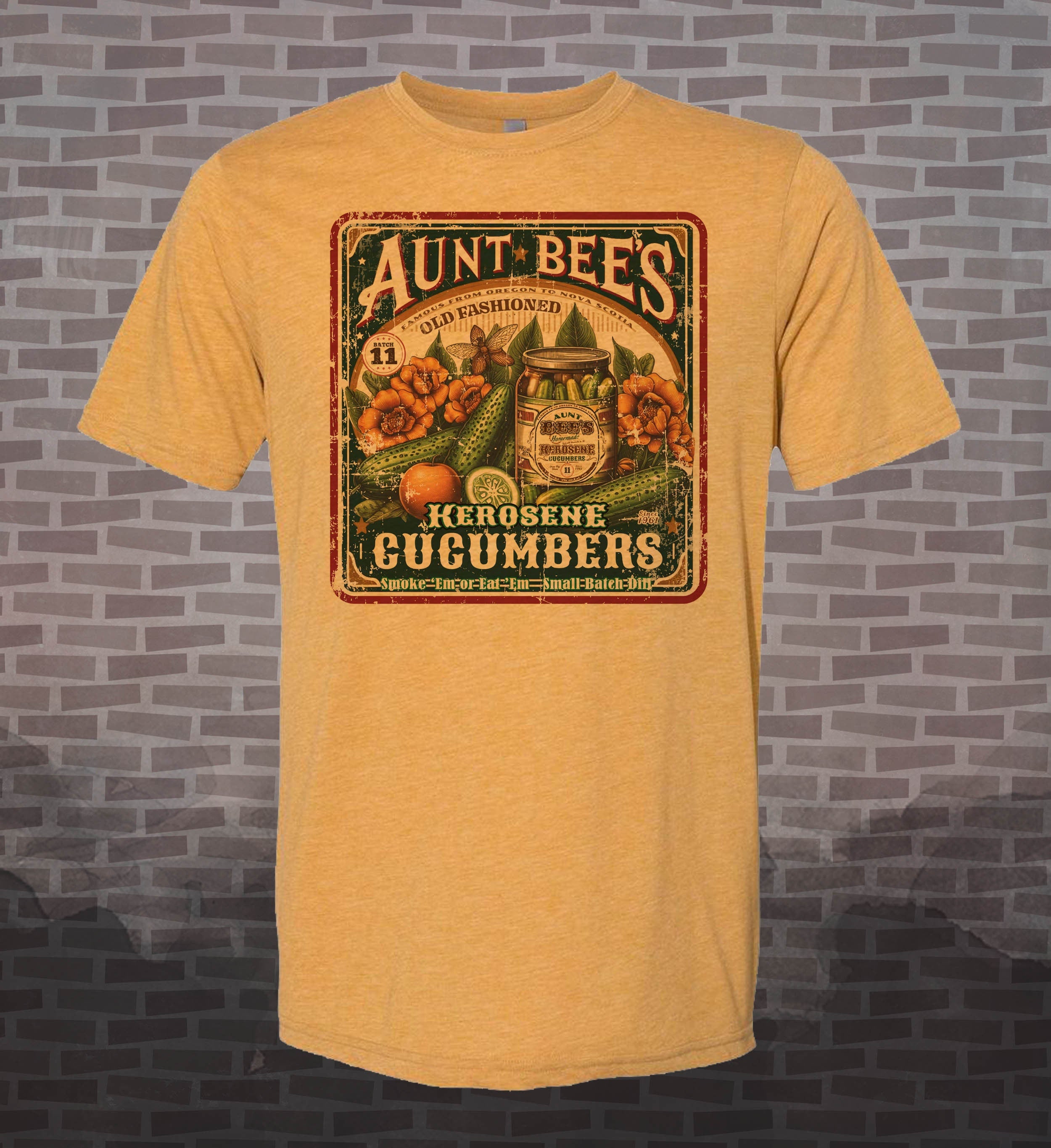 Andy Griffith Aunt Bee's Kerosene Cucumbers T-Shirt: Vintage-Style Comedy Tribute Tee