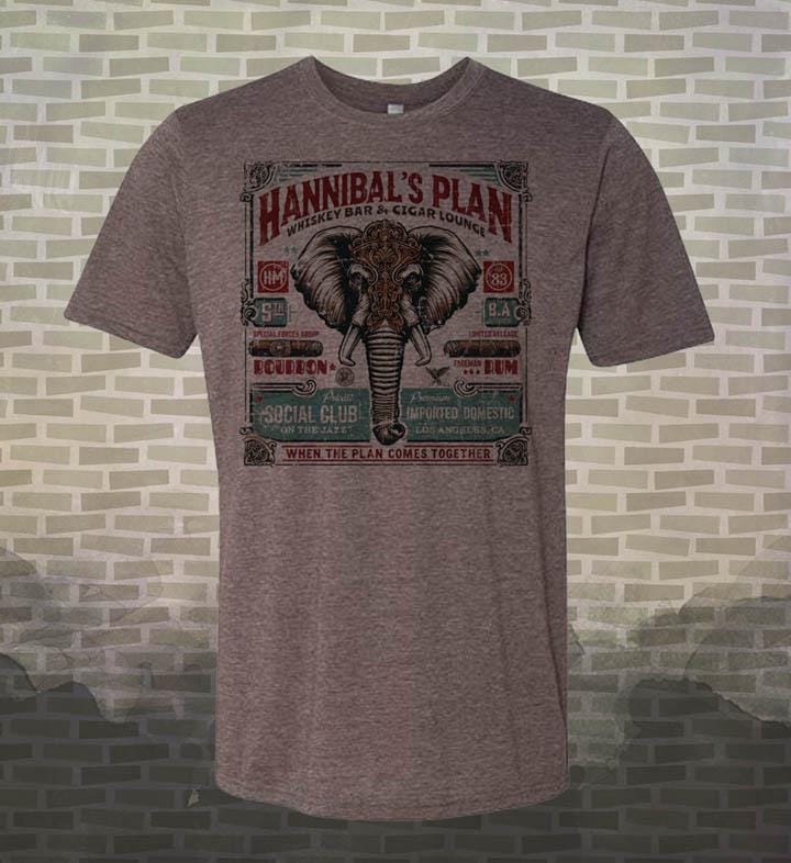 Hannibal's Plan Whiskey Lounge T-Shirt: Vintage-Style A-Team Tee