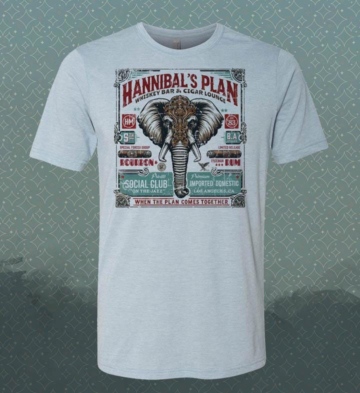 Hannibal's Plan Whiskey Lounge T-Shirt: Vintage-Style A-Team Tee