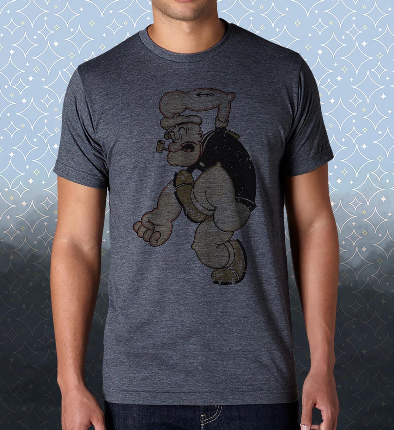 Popeye T-Shirt: Vintage-Style Cartoon Tee, Sailor Man Design