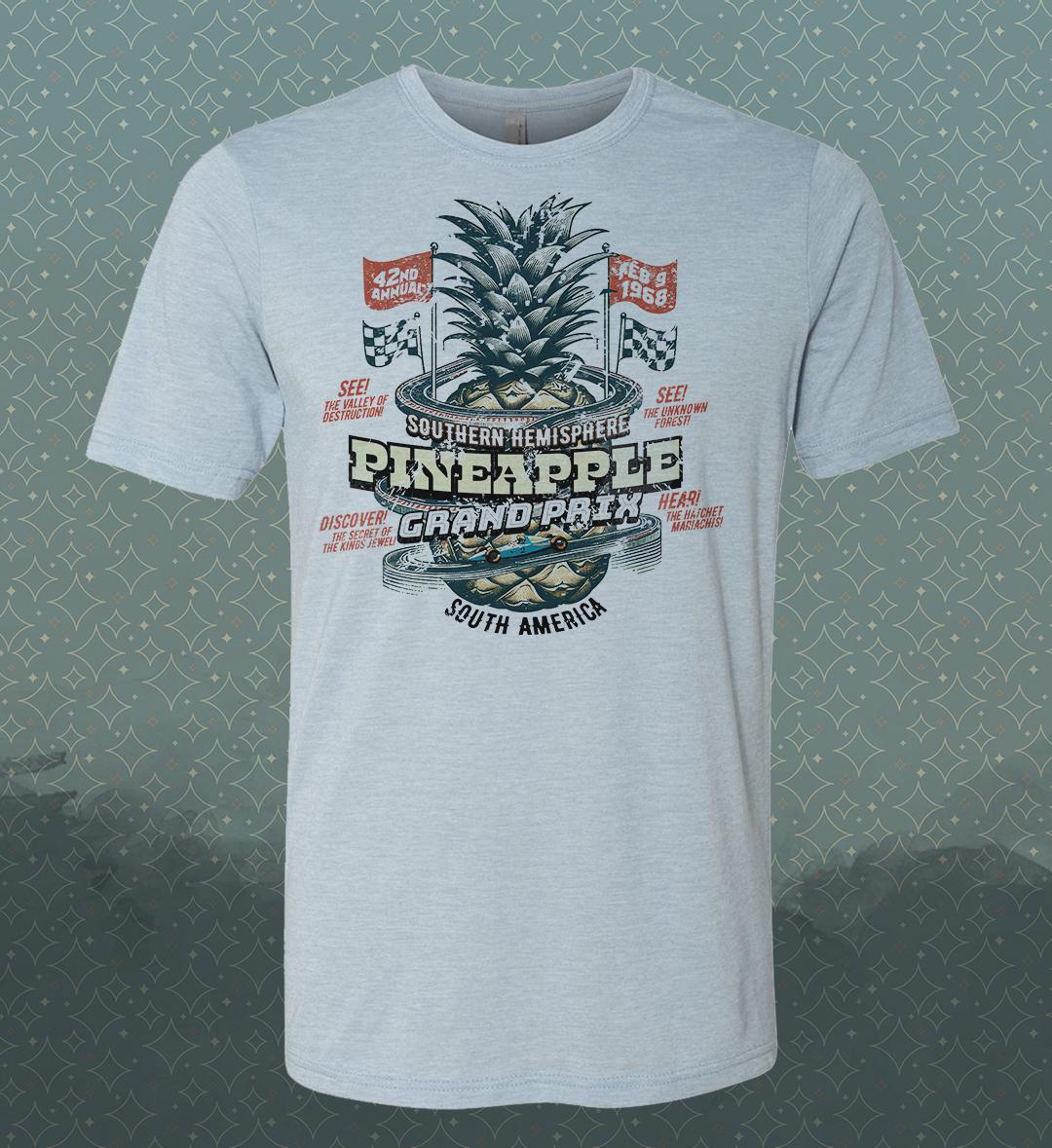 Pineapple Grand Prix T-Shirt: Retro Racing Anime Speed Racer