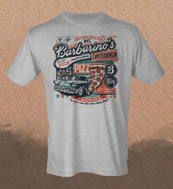 Welcome Back Barbarino's Pizzeria T-Shirt: Retro Brooklyn NYC Tee