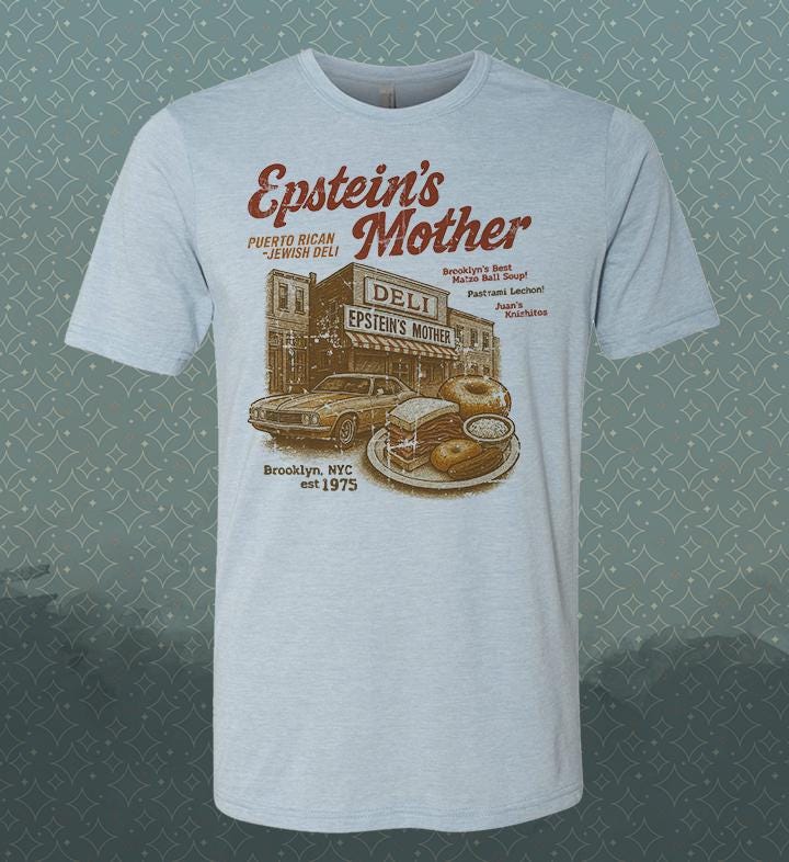 Welcome Back Epstein's Mother Deli T-Shirt: 1970s NYC Pop Culture Tee