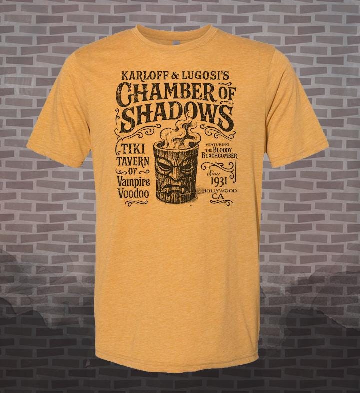 Karloff & Lugosi Chamber of Horrors T-Shirt: Vintage Style Monster Movie Tee