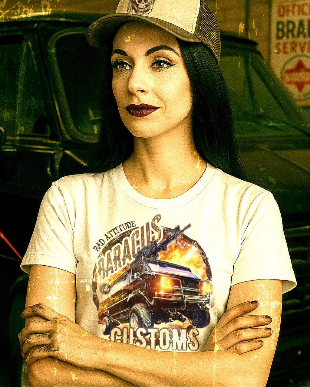 BA Baracus Customs Van T-Shirt: Retro A-Team Tee