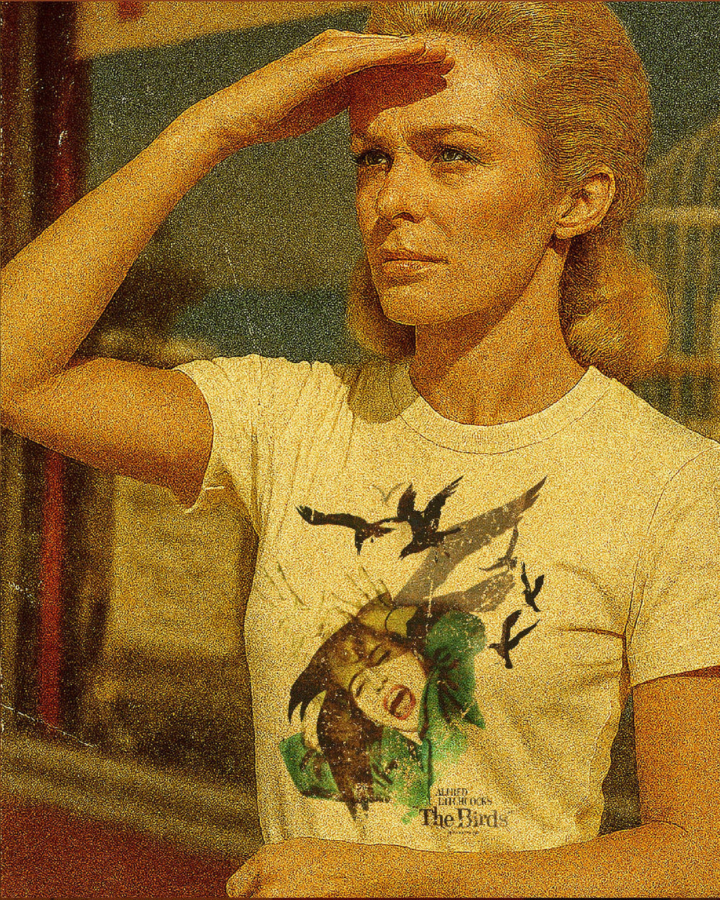 The Birds • Hitchcock | Retro Vintage-Style T-Shirt - 60's Cult Classic Movie Film tee Tippi Hedren