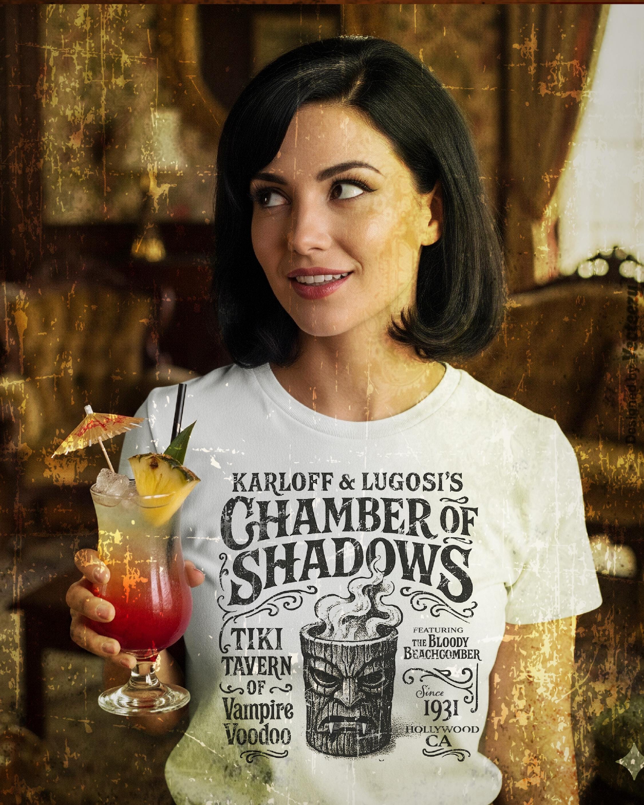 Karloff & Lugosi Chamber of Horrors T-Shirt: Vintage Style Monster Movie Tee